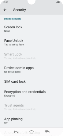 Press the Home key to return to the home screen.