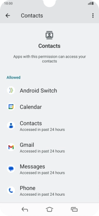 Press the required app.