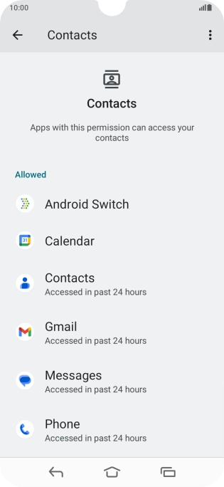 Press the required app.