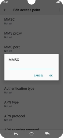 Key in http://mms.vodafone.co.uk/servlets/mms and press OK.