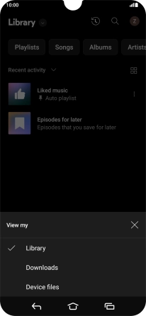 Press the required category and go to the required audio file. Press the required category and go to the required audio file.