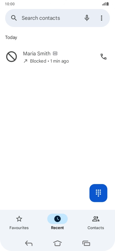 Press the Home key to return to the home screen.