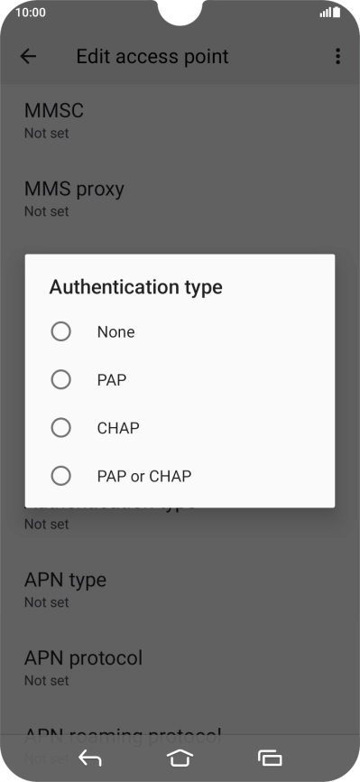 Press None. Press None.