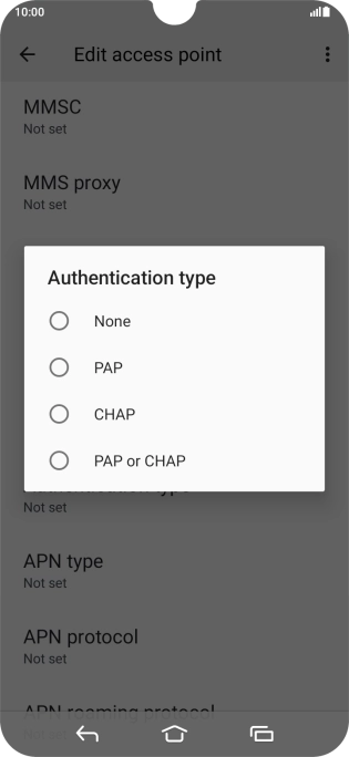 Press None. Press None.