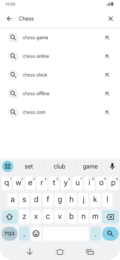 Key in the name or subject of the required app and press the search icon. Key in the name or subject of the required app and press the search icon.
