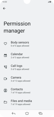 Press the required phone function.
