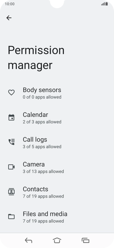 Press the required phone function.