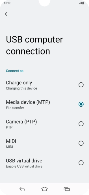 Press Media device (MTP).
