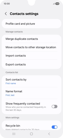 Press Merge duplicate contacts.