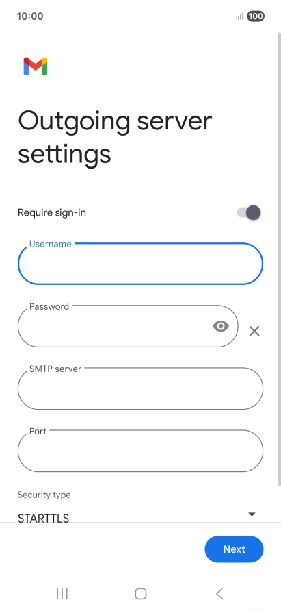 Press the field below 