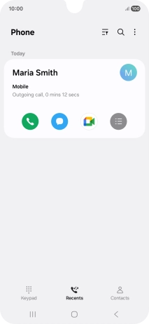Press the menu icon.