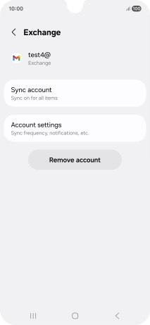Press Remove account.