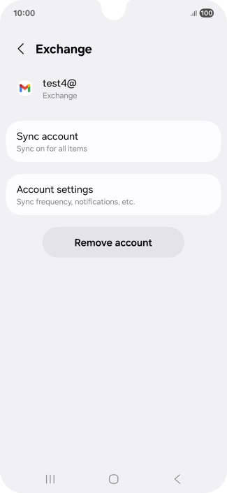 Press Remove account.
