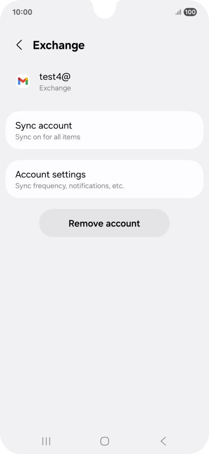 Press Remove account.