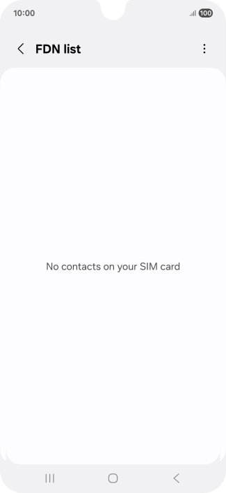 Press the menu icon.