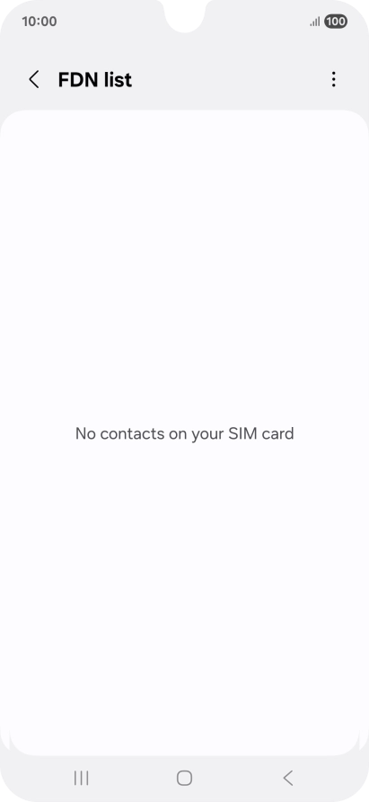 Press the menu icon.