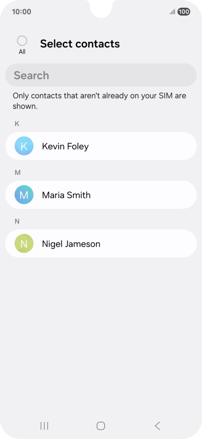 Press the field above 