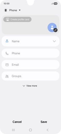 Press the address book drop down list.