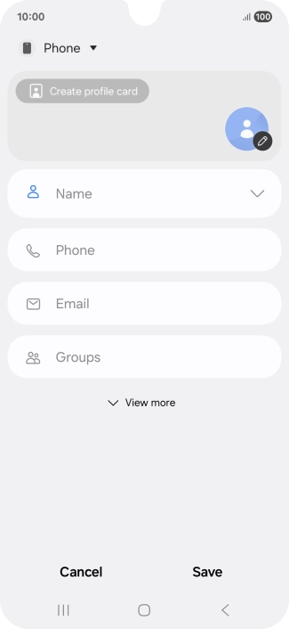 Press the address book drop down list.
