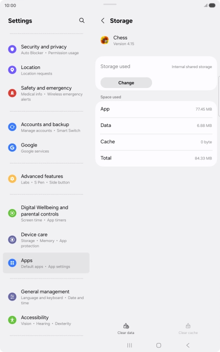 Press the Home key to return to the home screen.