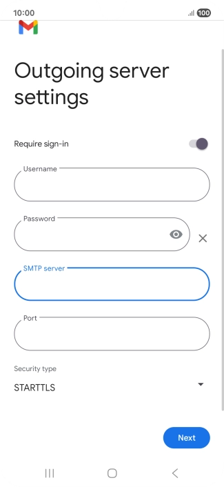 Press the field below 