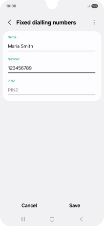 Press PIN2 and key in your PIN2. The default PIN2 is 1111.