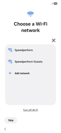 Press the required Wi-Fi network. Press the required Wi-Fi network.