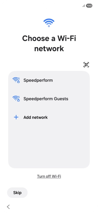 Press the required Wi-Fi network. Press the required Wi-Fi network.