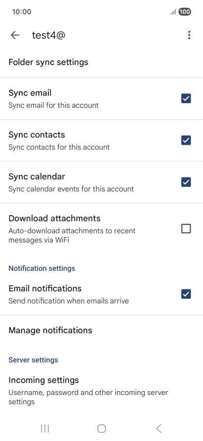 Press the field next to 