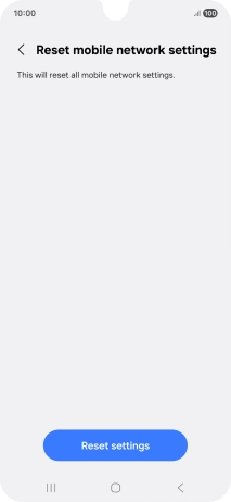 Press Reset settings.