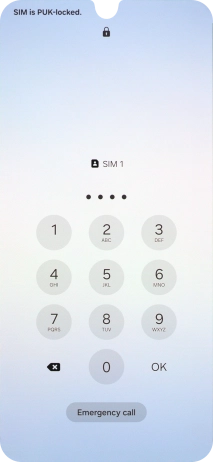 Key in a new four-digit PIN and press OK.