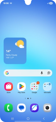 The email message icon shows that you've received a new email message.