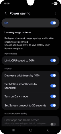 Press the Home key to return to the home screen.