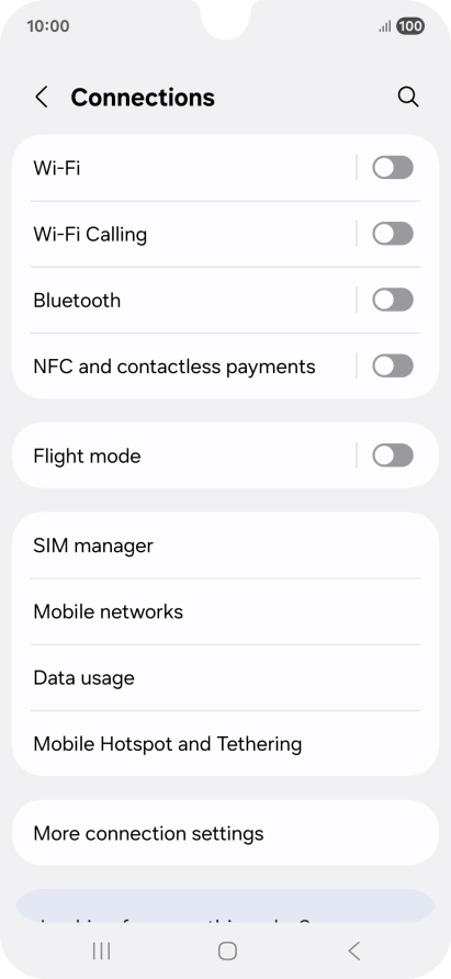 Press Data usage. Press Data usage.