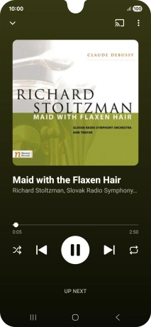 Press arrow right to go to the next audio file.