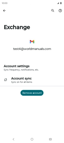 Press Remove account.