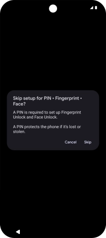 Press Skip. Press Skip.
