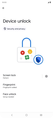 Press Screen lock. Press Screen lock.