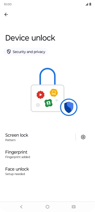 Press Screen lock. Press Screen lock.