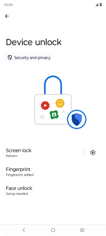 Press Screen lock. Press Screen lock.