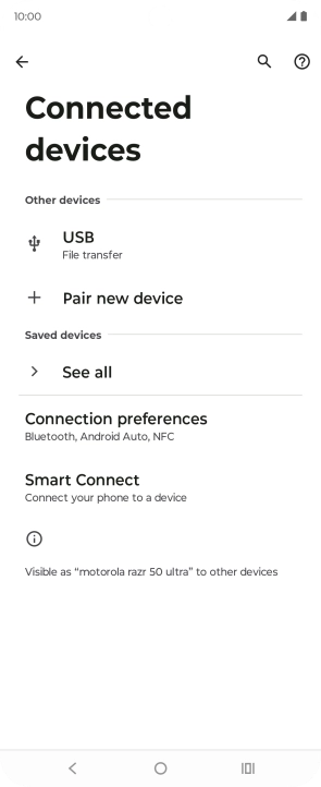 Press Connection preferences.