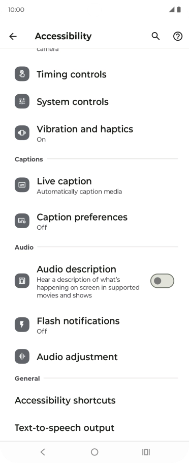 Press the required category below 