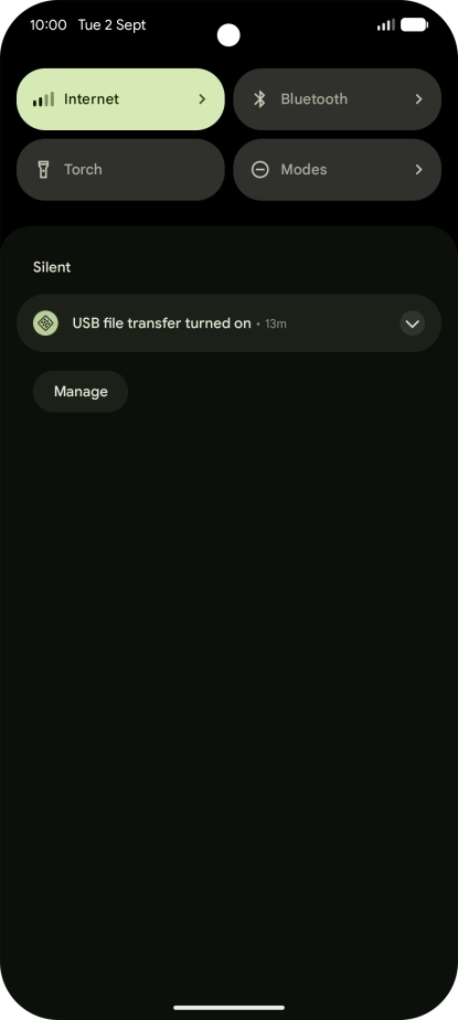Press the drop down list.