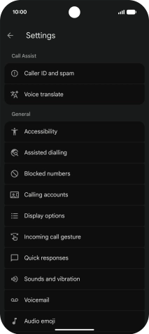Press Calling accounts.