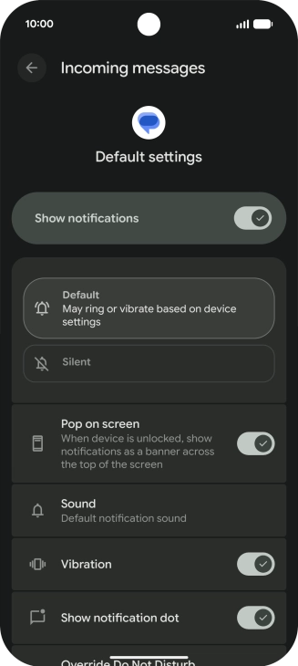 Press Sound and go to the required folder.