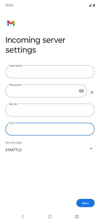 Press the drop down list below 