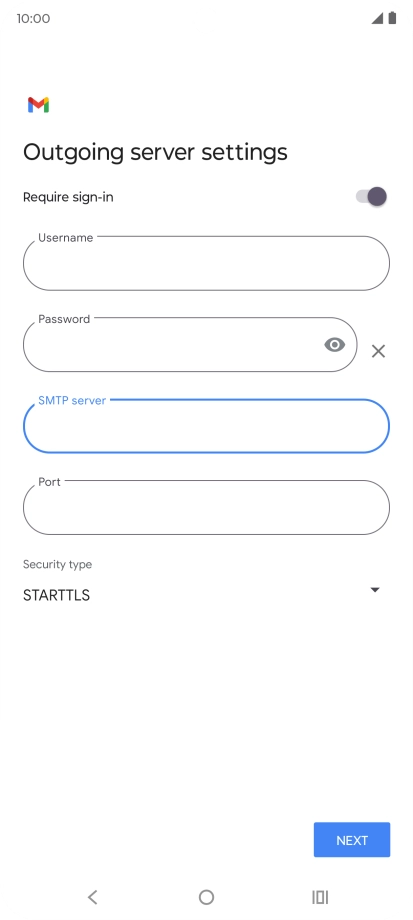 Press the field below 