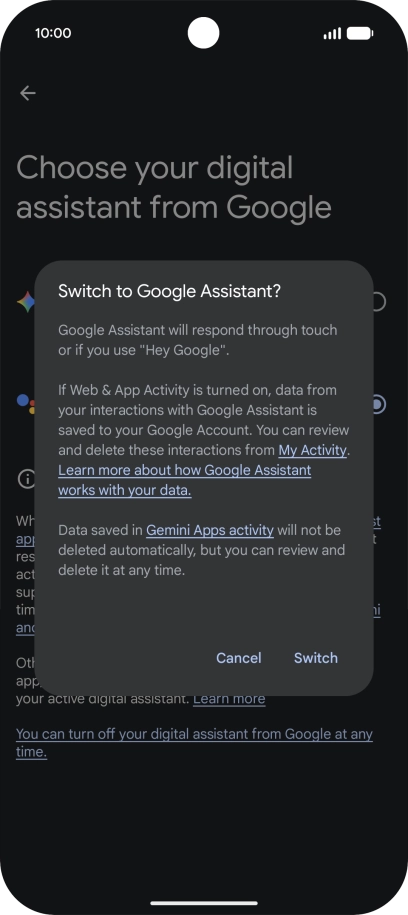 Press Switch. Press Switch.