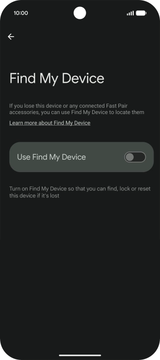 Press the indicator next to Press the indicator next to