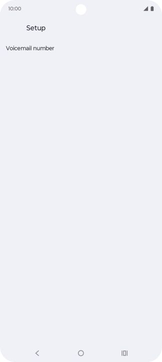 Press Voicemail number.